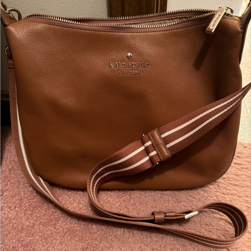 Kate Spade Brown Crossbody Bag with Adjustable Strap